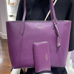 Kate Spade Cara Large Tote & Kate Spade Darcy Large Slim Bifold Wallet